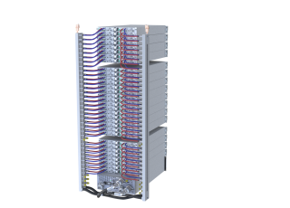 Liquid Cooling Rack Integrated Manifold View